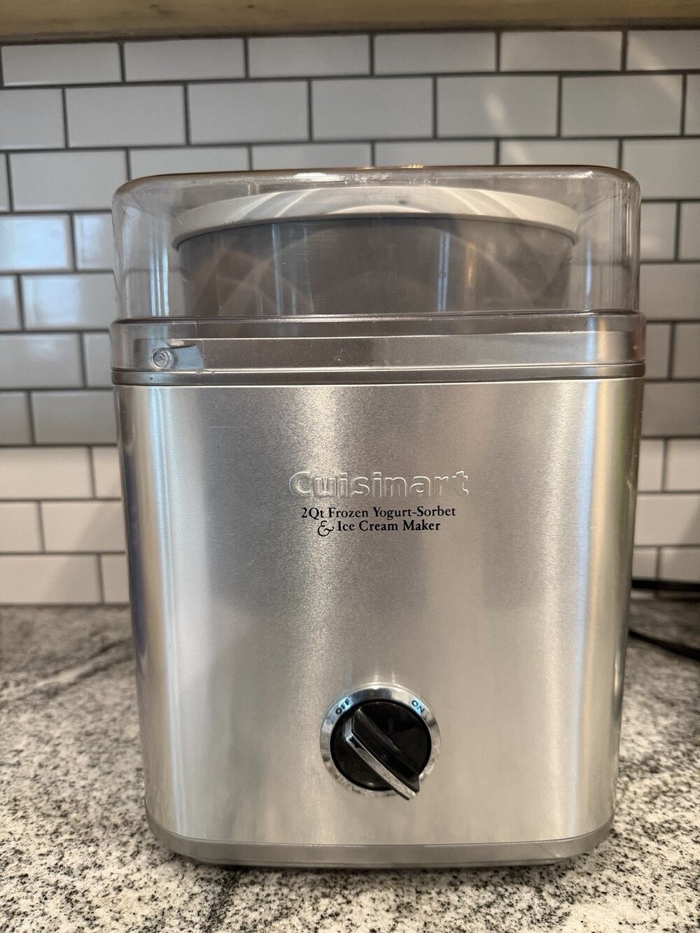 Cuisinart 2Quart Ice Cream Frozen Yogurt Maker ICE-30BC Stainless Tested